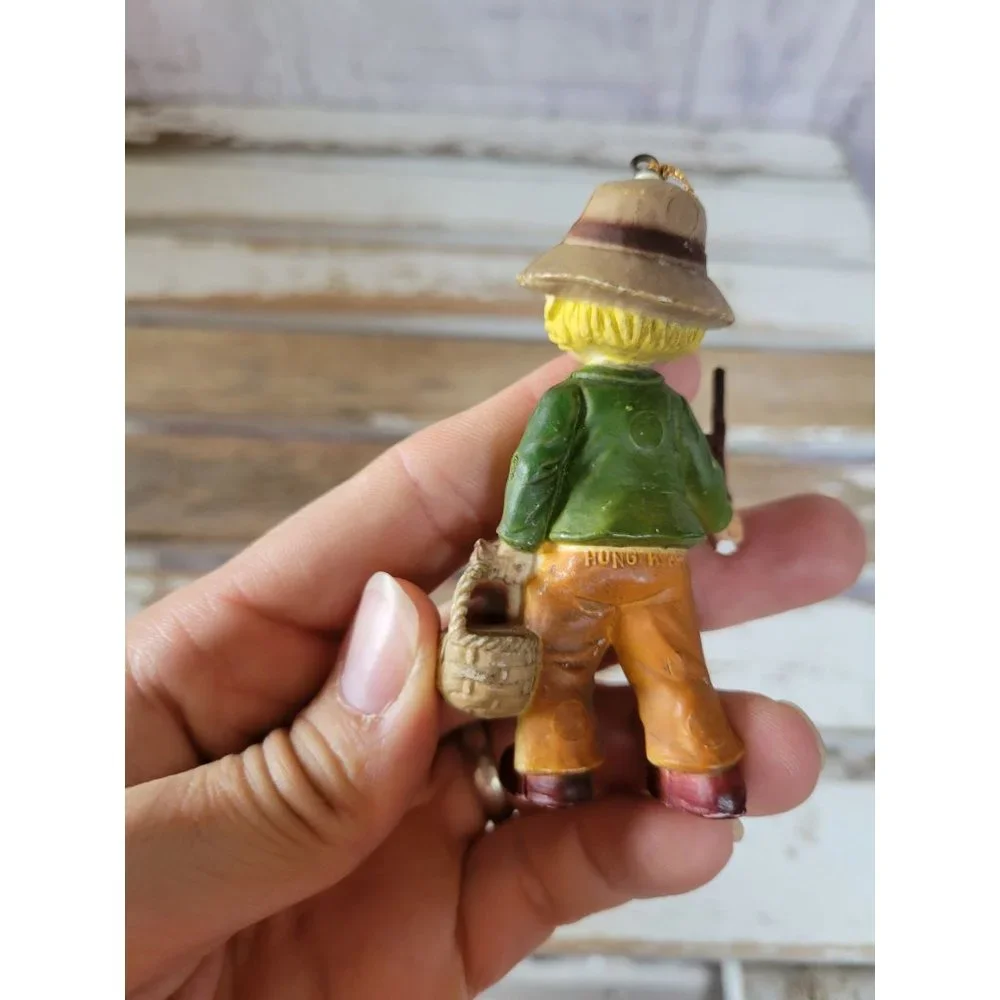 Vintage black eyes child rabbit ornament Xmas‎ tree holiday home decor